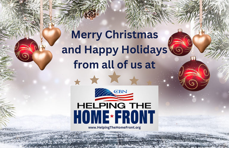 Merry Christmas & Happy Holidays from all of us at Helping the Home Front!